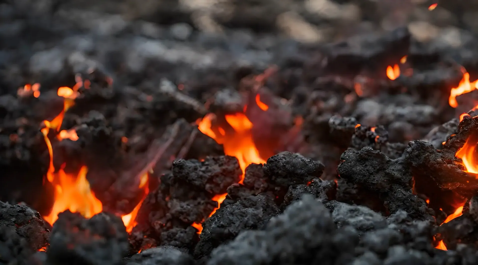 Charcoal Fire Captivating Stock Video